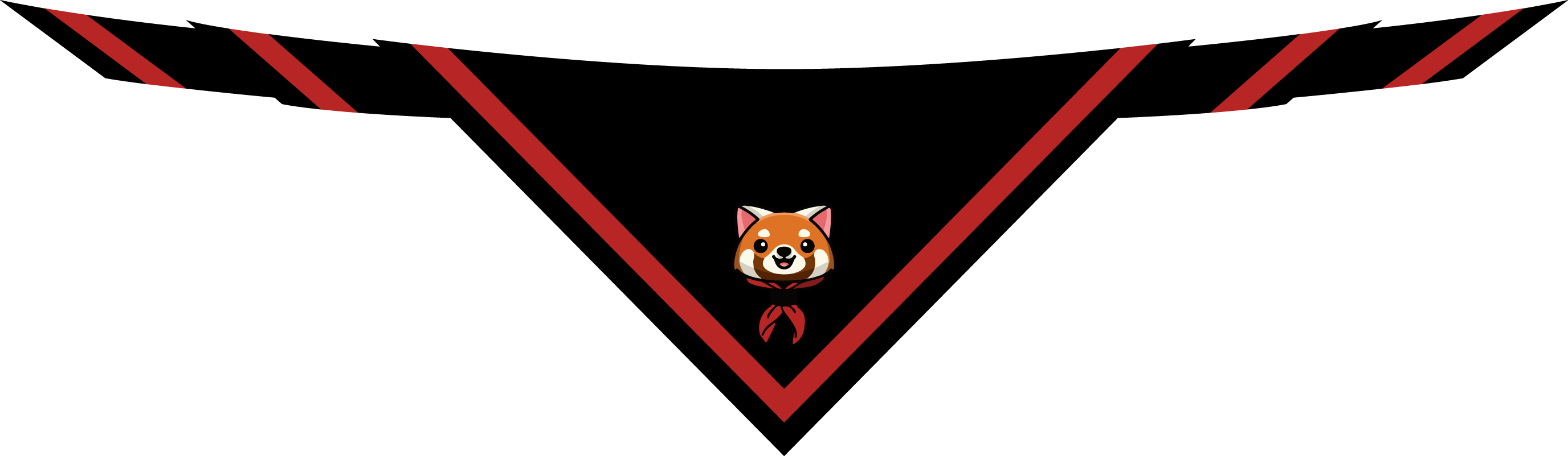 Red Pandas ESU Scarf
